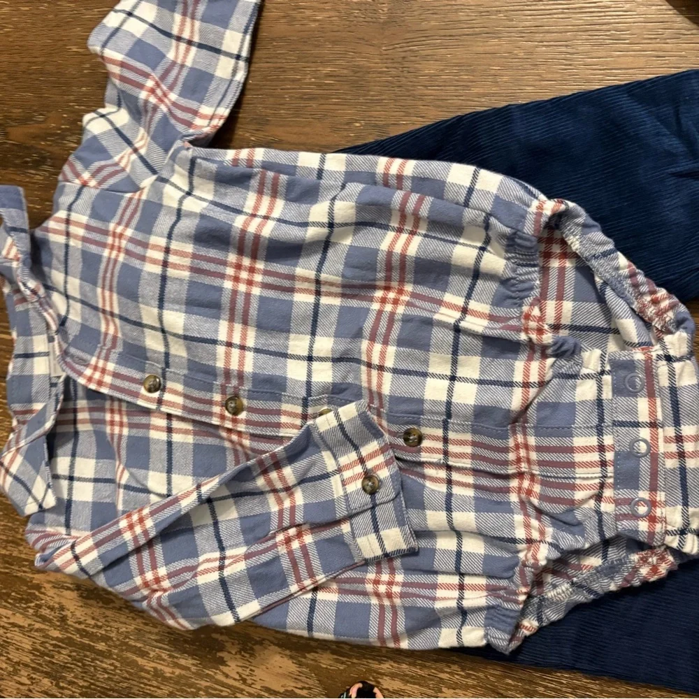 Carter's Navy Corduroy Pull-On Pants with Drawstring